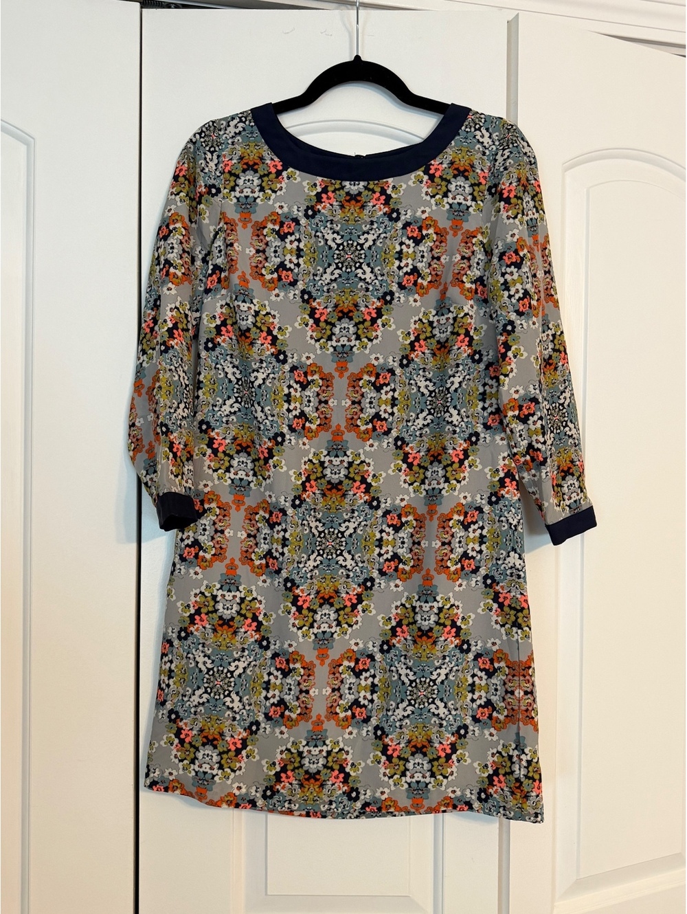 Jcrew Fall 3/4 sleeve shift dress